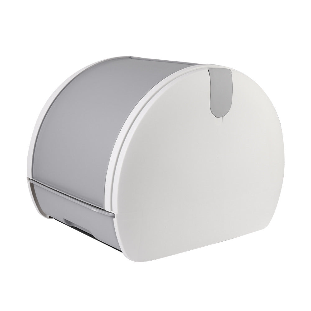 Large Cat Litter Box Anti-Splashing Cat Pan Drawer Cat Potty Tray with Sterilizing Light - Grey